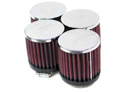 K&N RC-1894 UNIVERSAL Clamp-On Air Filter 2-1/16"FLG,3"OD,3"H (4 PER BOX) Photo-0