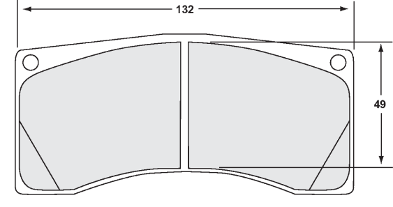 PFC 7700.13.22.34 Brake Pads for PORSCHE 997 GT3/GT2/RS (13 Compound, 22 mm) Photo-0