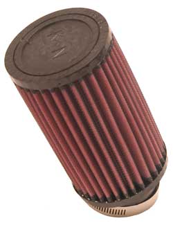 K&N RU-1720 UNIVERSAL Clamp-On Air Filter 2-1/4"20 DEG FLG, 3-1/2"OD, 6"H Photo-0