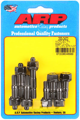 ARP 200-2422 Carburetor Stud Kit 2? spacer with Moroso #64927 return spring kit. 8740. black oxide. hex Photo-0