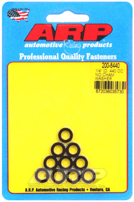 ARP 200-8440 Washer Kit 1/4" ID .440" OD black oxide washers Photo-0