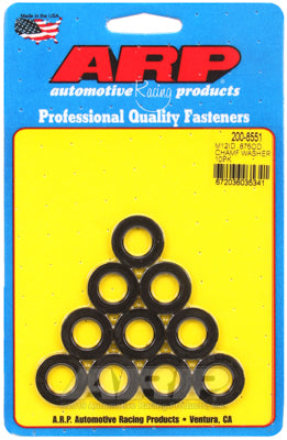 ARP 200-8551 Washer Kit M12 ID .875" OD x 0.120˝ thick. chamfer. 8740. black oxide Photo-0