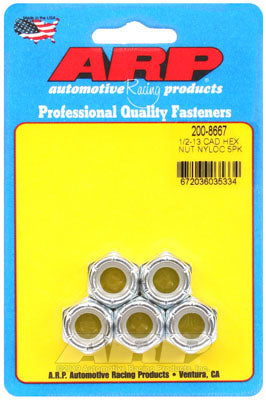 ARP 200-8667 Nut Kit 1/2-13 cad coarse nyloc hex Photo-0