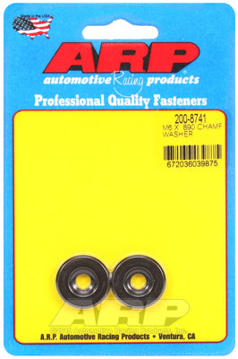 ARP 200-8741 Washer Kit M6 ID .890" OD black oxide washers Photo-0