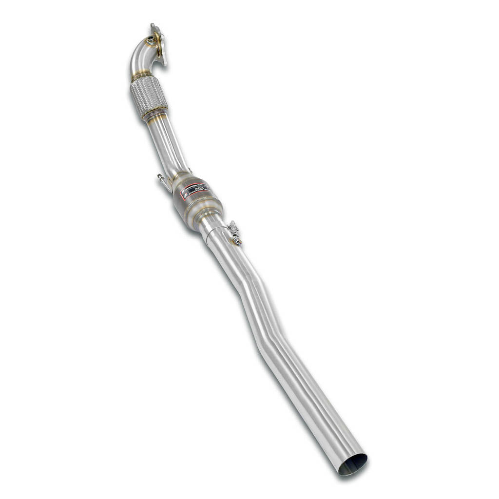 SUPERSPRINT 327421 Turbo downpipe kit with Metallic catalytic converter 100CPSI Ø130mm AUDI A3 8P '0 Photo-0