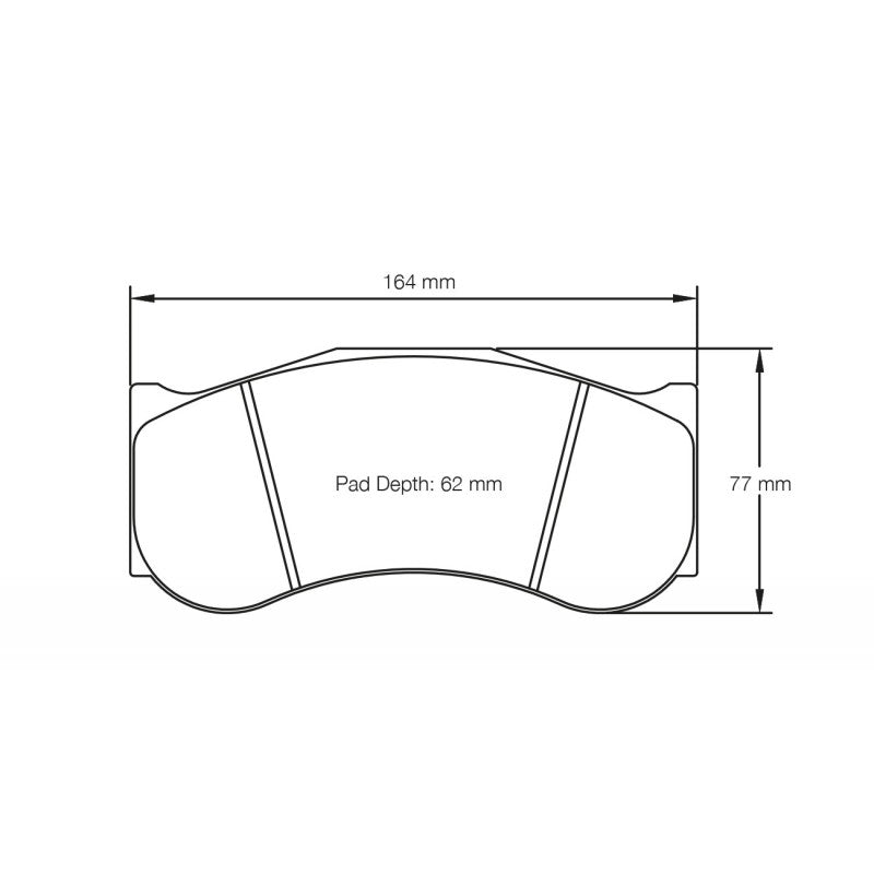 PAGID S2017RSX001 Front Brake Pads for CHEVROLET C7 GT3 (Callaway Race Car) / HONDA NSX GT3 (race car) Photo-3