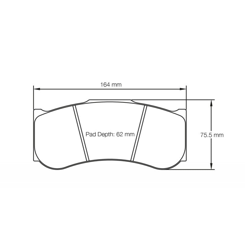 PAGID S2019RSX001 Front Brake Pads for BMW M4 GT4 (F82) / M6 GTLM / M6 GT3 Photo-3