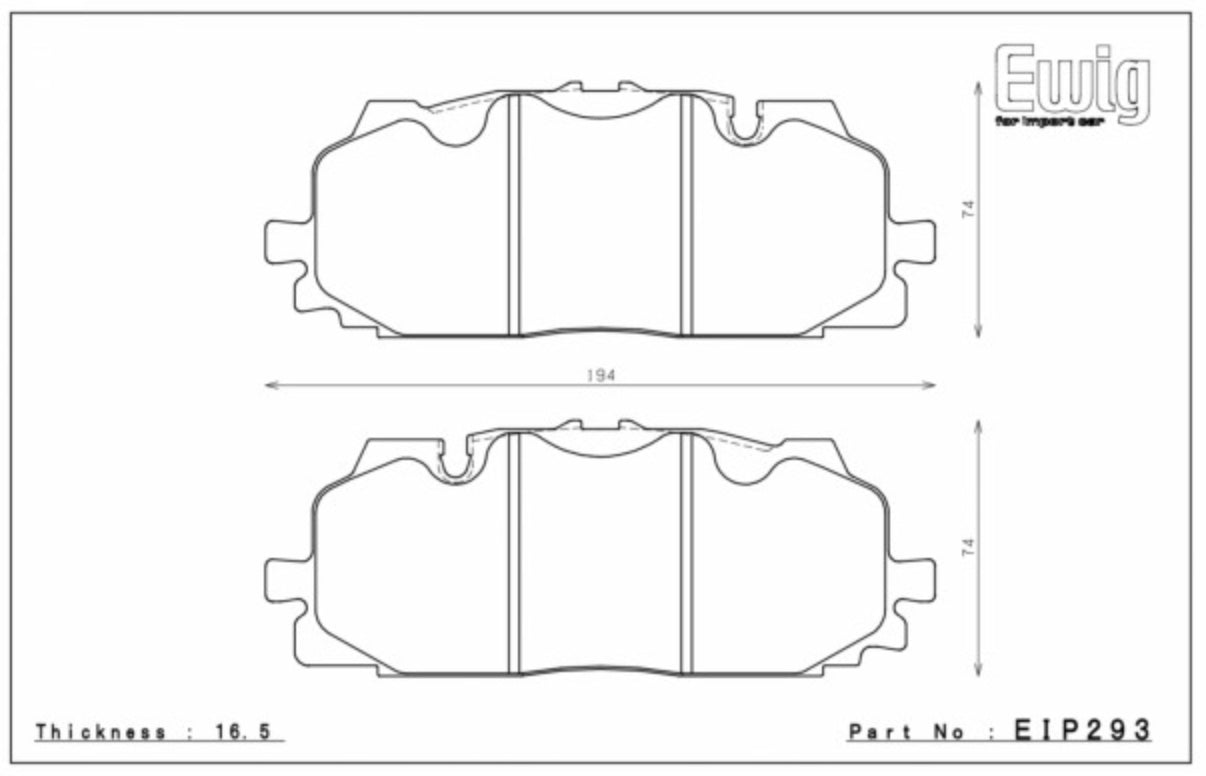ENDLESS EIP293MX72 Front brake pads AUDI S4, SQ7 Photo-0