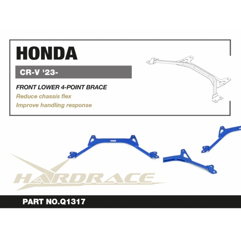 HARDRACE Q1317 Power Brace Front Lower 4-point for HONDA CR-V 2023- Photo-1