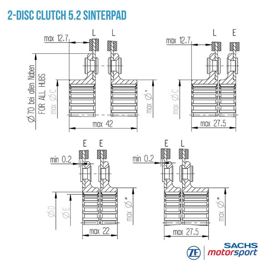 SACHS PERFORMANCE 881864001976 Clutch Disc RCS 184-S5.2 Photo-2