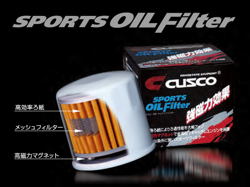 CUSCO 00B 001 B Sports oil filter for TOYOTA GR Yaris (GXPA16/MXPA12) Photo-0