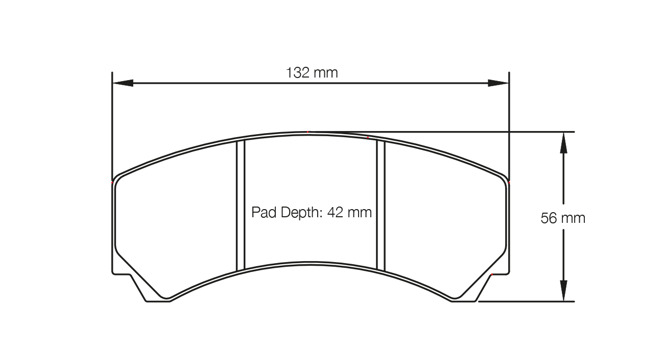 PAGID 2126-RST3 Rear brake pads RST3 FORD Mustang FP350S AP brakes / AP Racing CP3215 D42 Photo-0