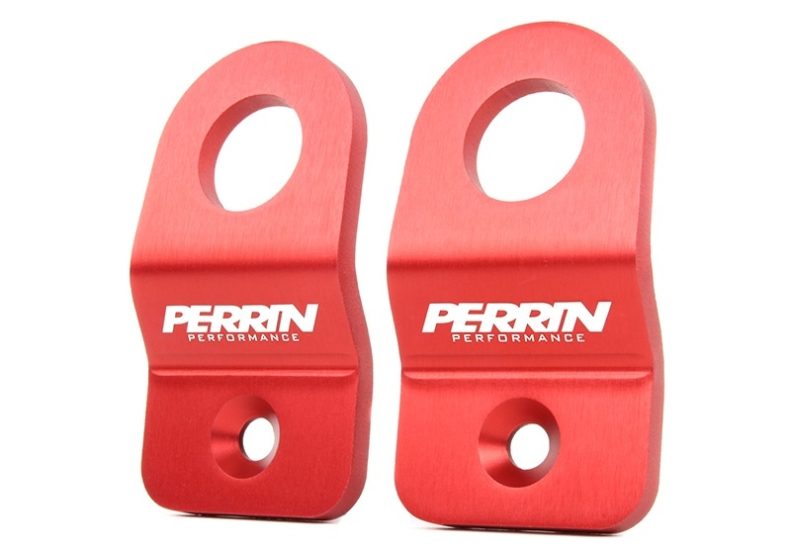 PERRIN PSP-ENG-521RD Upper Radiator Bracket Set Red (08+) Photo-1