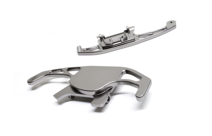RACINGLINE VWR49G701 DSG Paddle replacements for VW Golf 7 GTI, Golf 7 R (TITANIUM SILVER FINISH) Photo-2