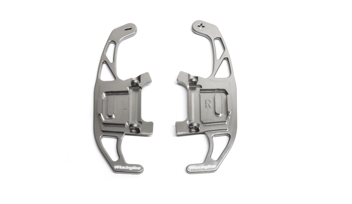 RACINGLINE VWR49G701 DSG Paddle replacements for VW Golf 7 GTI, Golf 7 R (TITANIUM SILVER FINISH) Photo-1