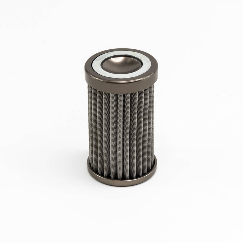 DEATSCHWERKS 8-02-110-100 In-line fuel filter element, stainless steel 100 micron. Fits DW 110mm hou Photo-0