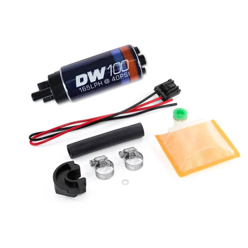 DEATSCHWERKS 9-101-0766 DW100 series, 165lph in-tank fuel pump w/install kit for 240sx 89-94 OE REP Photo-0