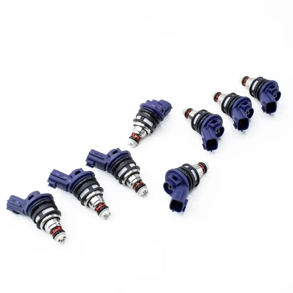 DEATSCHWERKS 01J-00-0370-8 Set of 8 370cc Side Feed Injectors for NISSAN Q45 91-99 Photo-0