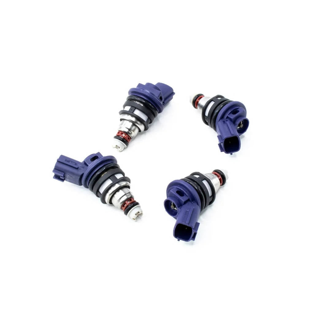 DEATSCHWERKS 01J-00-0370-4 Set of 4 370cc Side Feed Injectors for NISSAN G20/SR20/240sx SR20DET/KA24 Photo-0