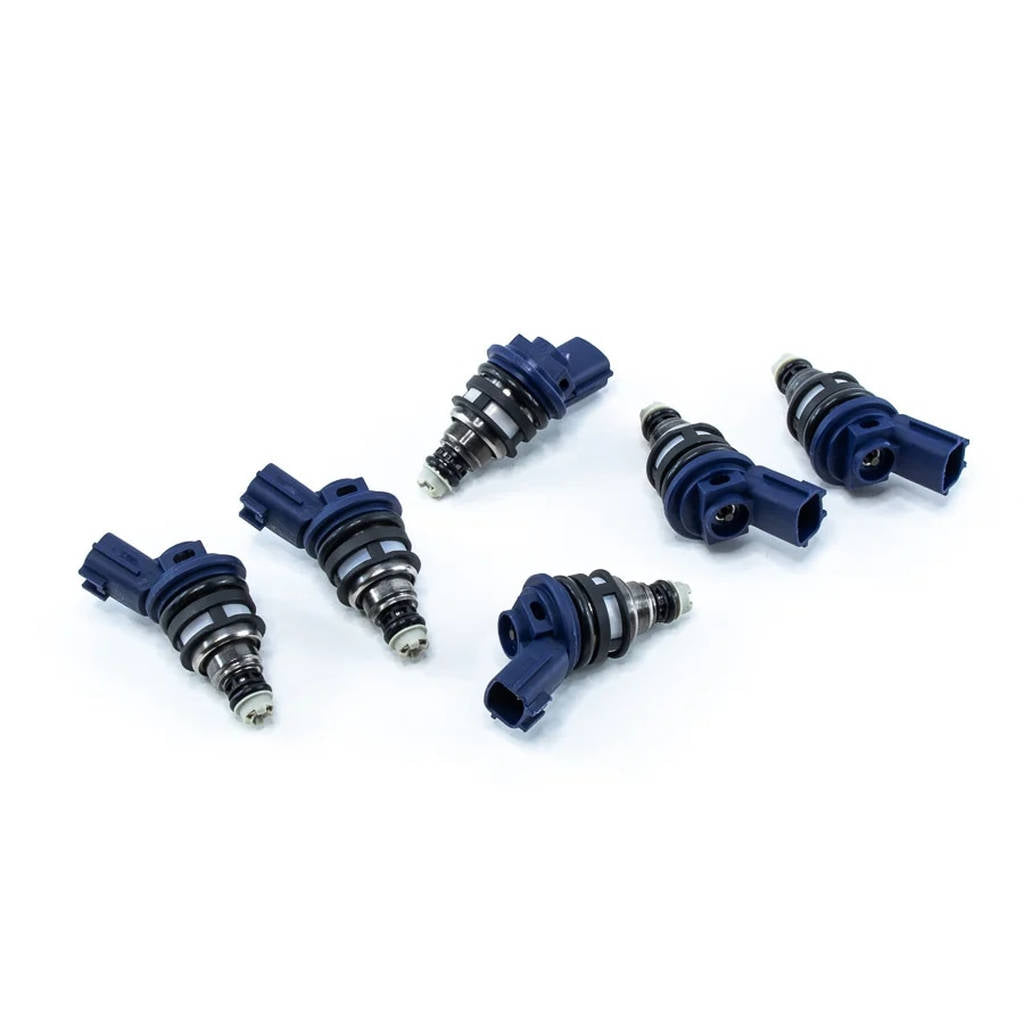 DEATSCHWERKS 02J-01-0950-6 Set of 6 950cc Side Feed Injectors for NISSAN 300zx 90-96 and Skyline RB2 Photo-0