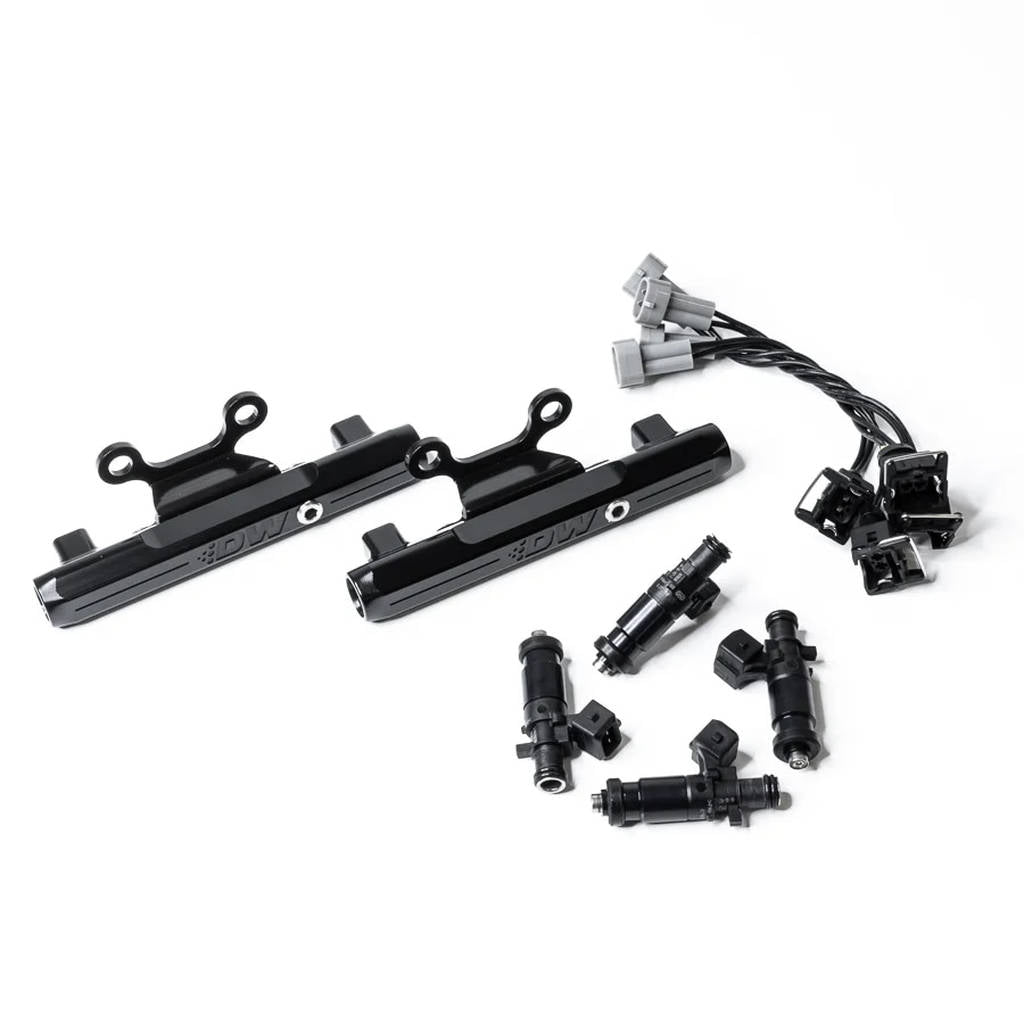 DEATSCHWERKS 6-102-1200 SUBARU top feed fuel rail upgrade kit with 1200cc injectors for MPFI WRX 200 Photo-0