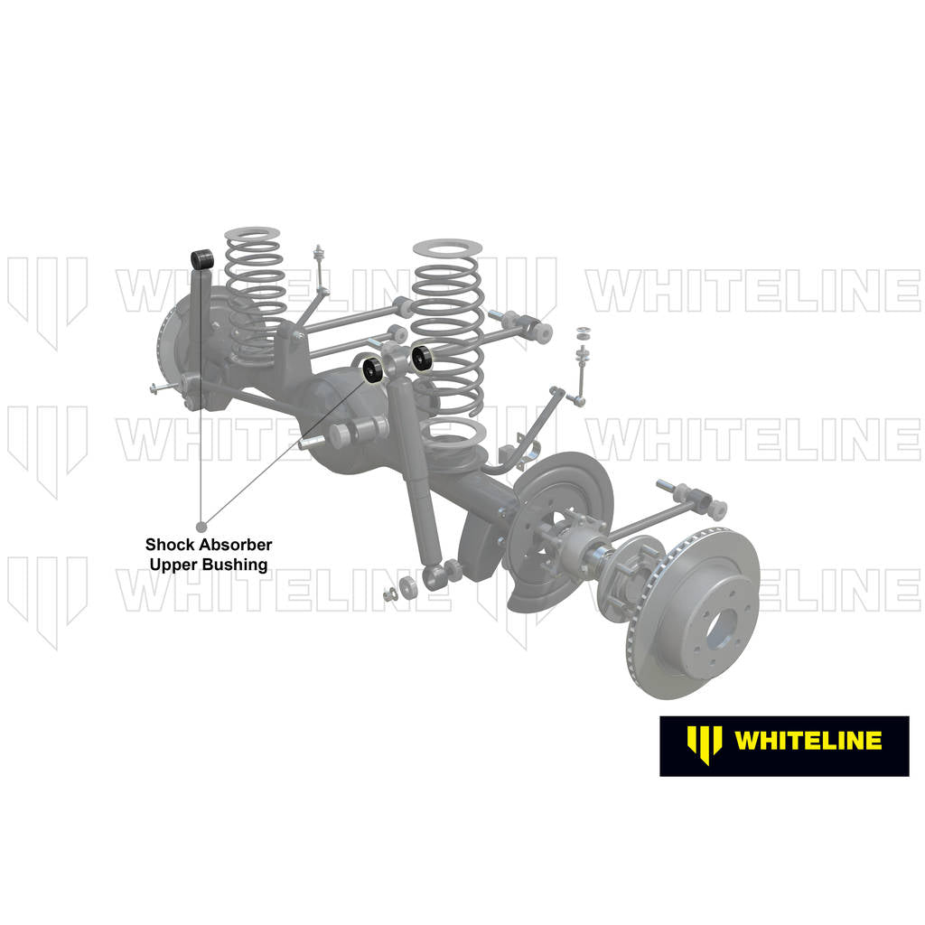 WHITELINE W33345 Front Shock Absorber - Upper Bushing Kit for Jeep Wrangler JK Photo-1