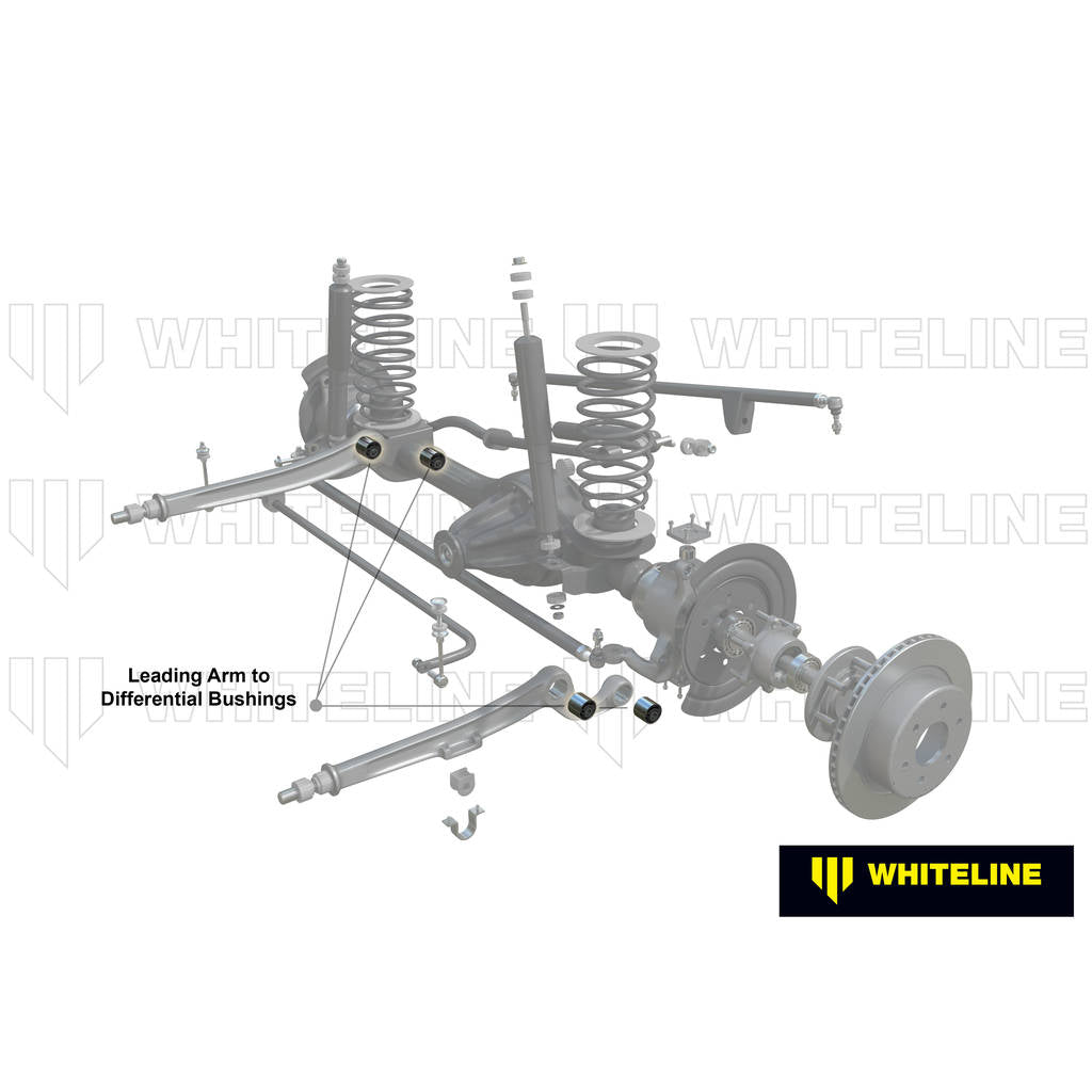 WHITELINE W61608A Rear Trailing Arm Lower - Rear Bushing Kit for Mitsubishi Pajero NA-NL Photo-1
