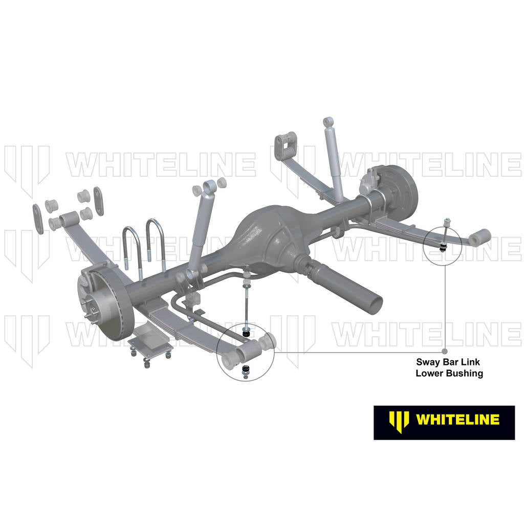 WHITELINE W23453 Anti Roll Bar Link - Lower Bushing Kit for Jeep Cherokee XJ Photo-1