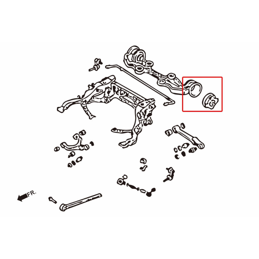 HARDRACE 7764 HARDEN RUBBER BUSHING MAZDA RX7 91-02 Photo-1