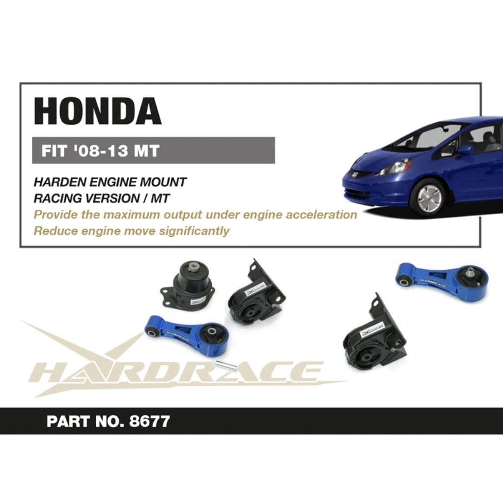HARDRACE 8677 HARDEN ENGINE MOUNT HONDA FIT 08-13 Photo-1