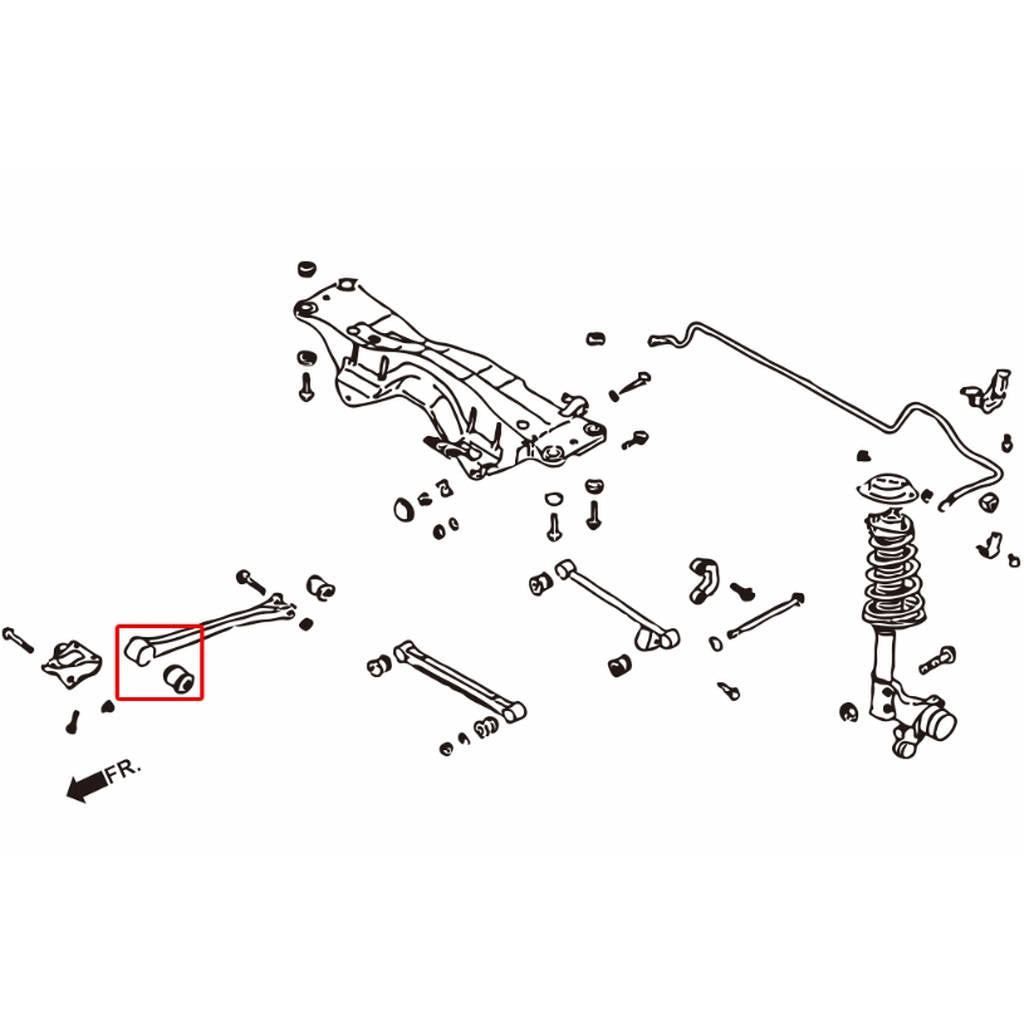 HARDRACE 6149 PILLOW BALL BUSHING SUBARU IMPREZA 93-00 Photo-1