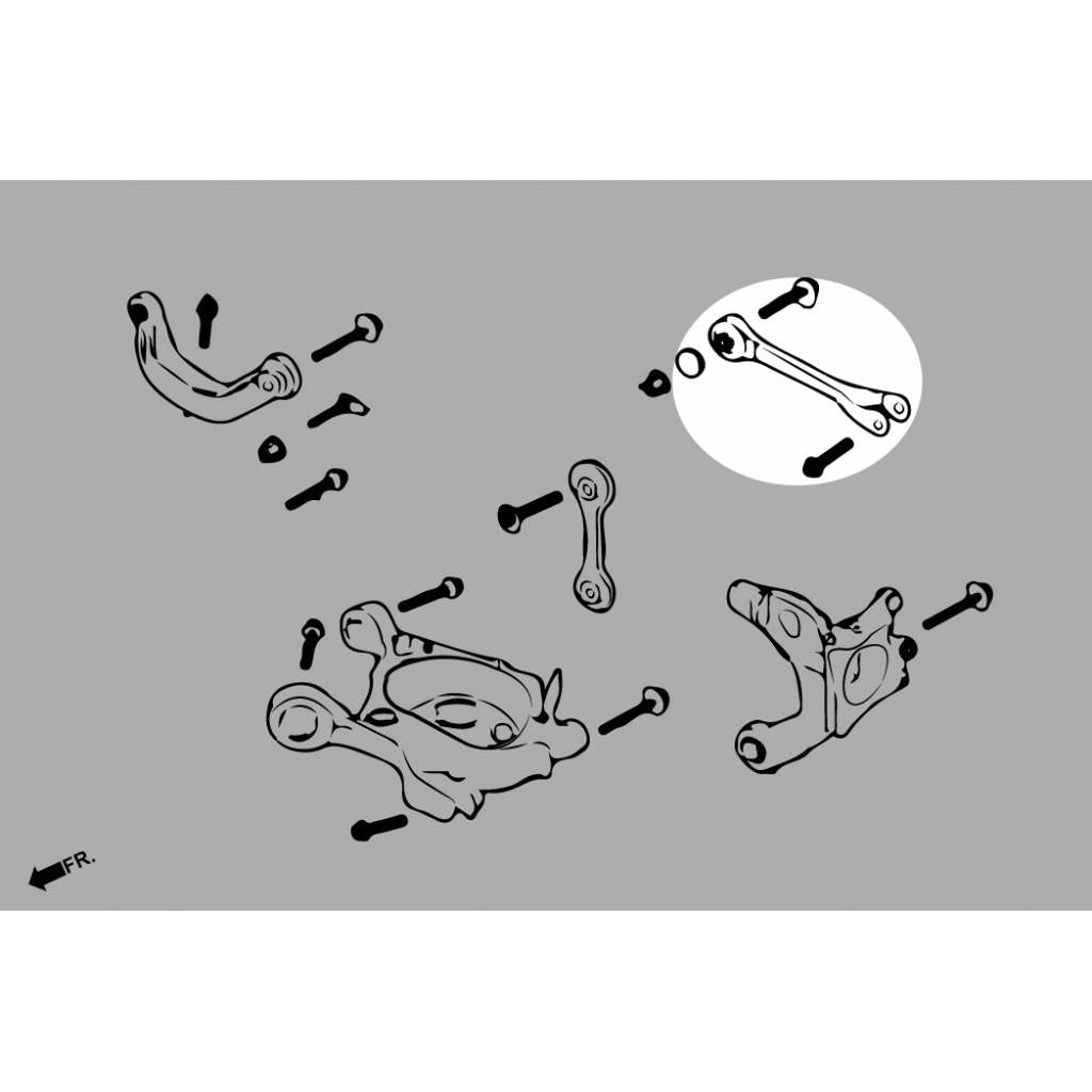 HARDRACE 8503 ADJ. CAMBER/TOE/CASTER ARM FORD MUSTANG 15- Photo-5