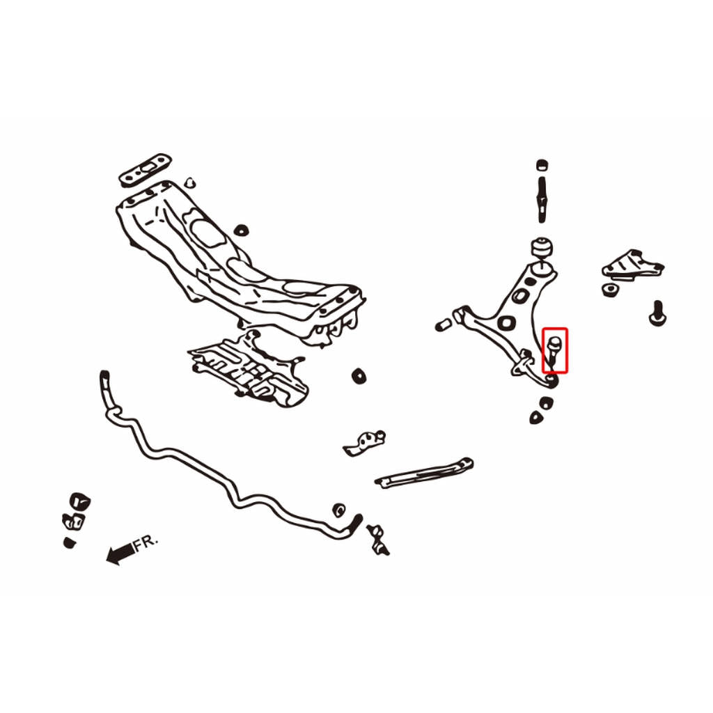 HARDRACE 7757 UPGRADE BALL JOINT SUBARU IMPREZA 93-00 Photo-1