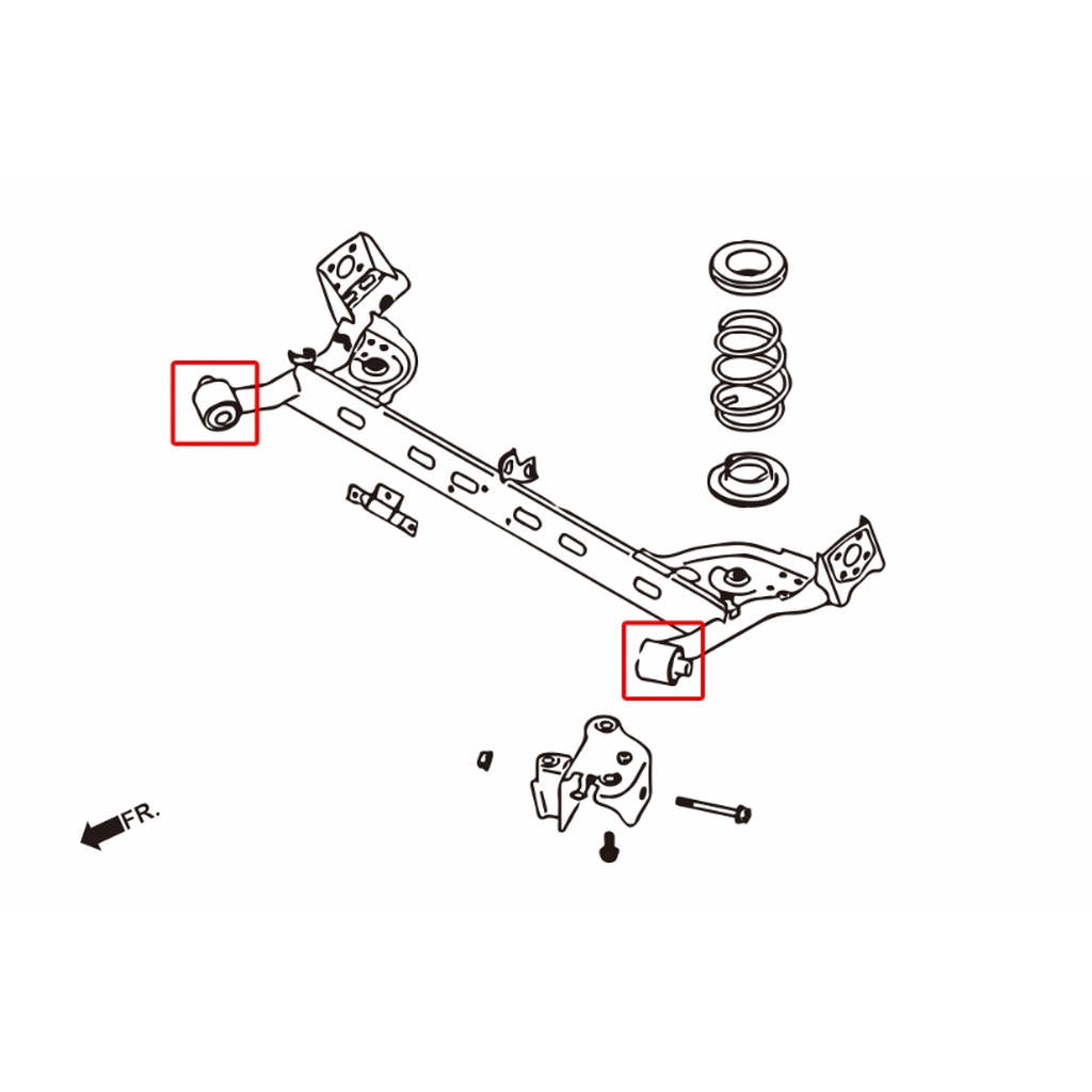 HARDRACE 7406 HARDEN RUBBER BUSHING NISSAN TIIDA 06 Photo-1