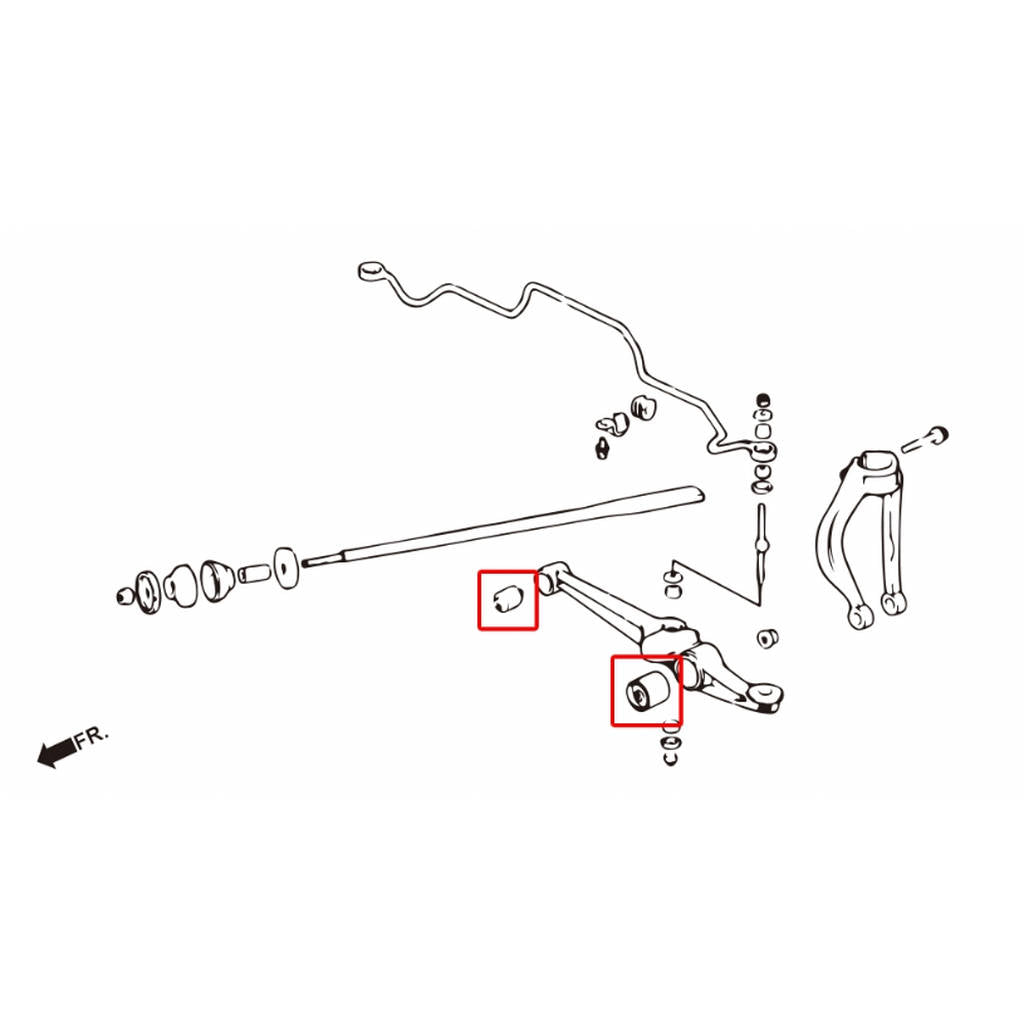 HARDRACE 6798 HARDEN RUBBER BUSHING HONDA CIVIC 88-91 Photo-1