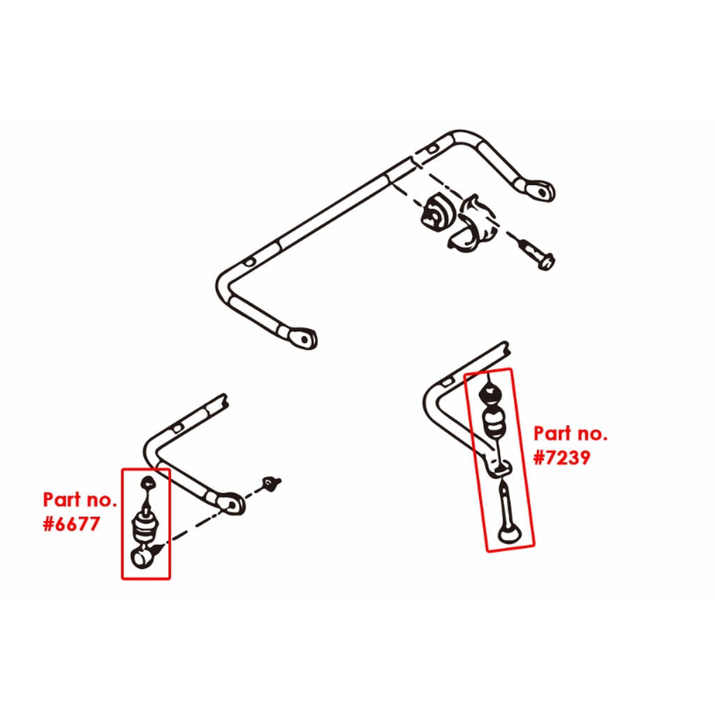 HARDRACE 7239 REINFORCED FIXED STABILIZER LINK FORD FOCUS 05- Photo-1