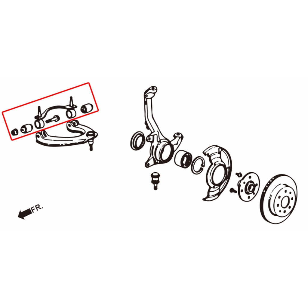 HARDRACE 7180 HARDEN RUBBER BUSHING HONDA CIVIC 88-91 Photo-1
