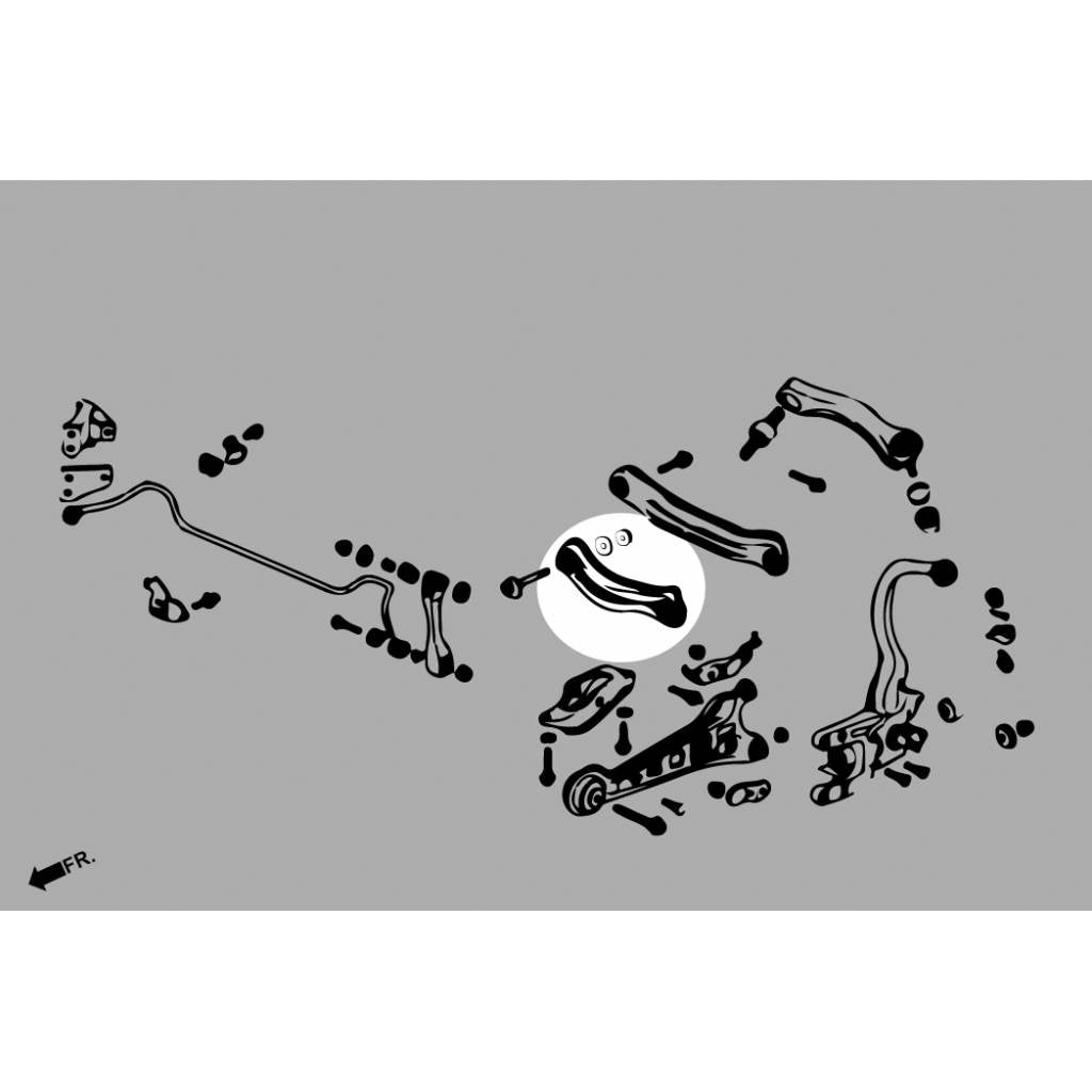 HARDRACE 6361-S ADJ. CAMBER/TOE/CASTER ARM HONDA ACCORD 90-97 Photo-1