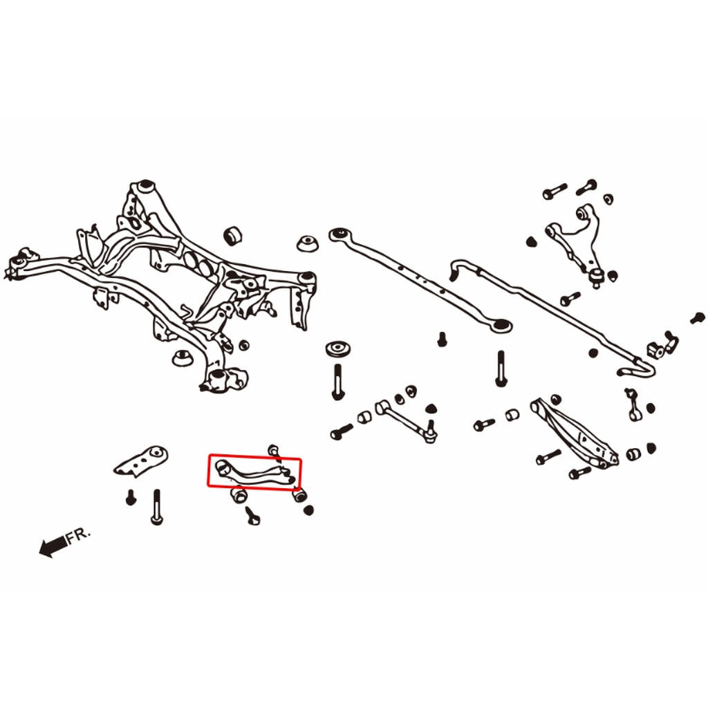 HARDRACE 7612 ADJ. CAMBER/TOE/CASTER ARM SUBARU IMPREZA 14- Photo-1