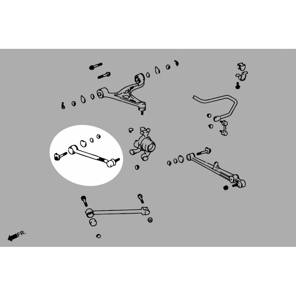 HARDRACE 6478 ADJ. CAMBER/TOE/CASTER ARM LEXUS SC300 92-00 Photo-1