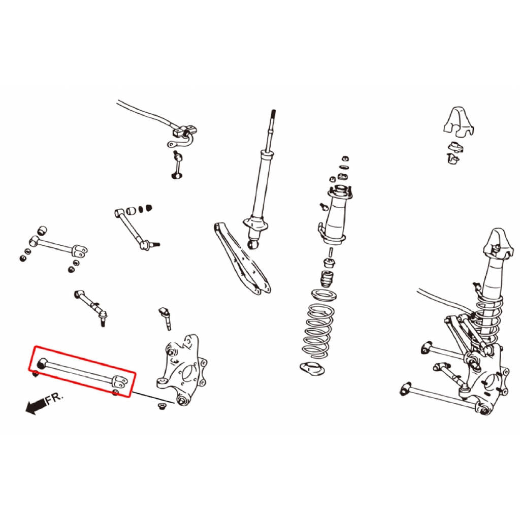 HARDRACE 6714 ADJ. CAMBER/TOE/CASTER ARM LEXUS IS350 06- Photo-1