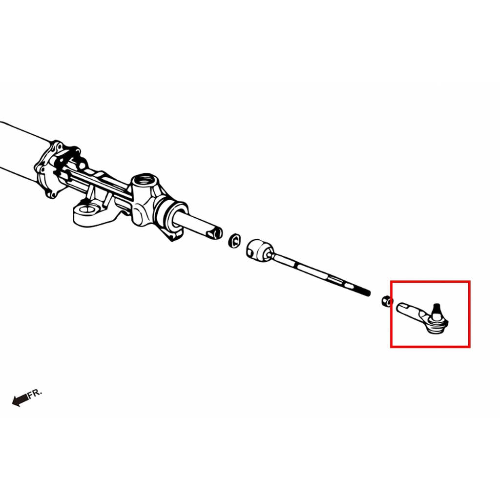 HARDRACE 6995 UPGRADE TIE ROD END HONDA S2000 99-09 Photo-1