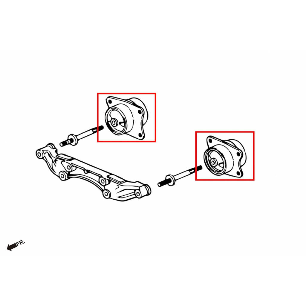 HARDRACE 7127 HARDEN ENGINE MOUNT HONDA S2000 99-09 Photo-1