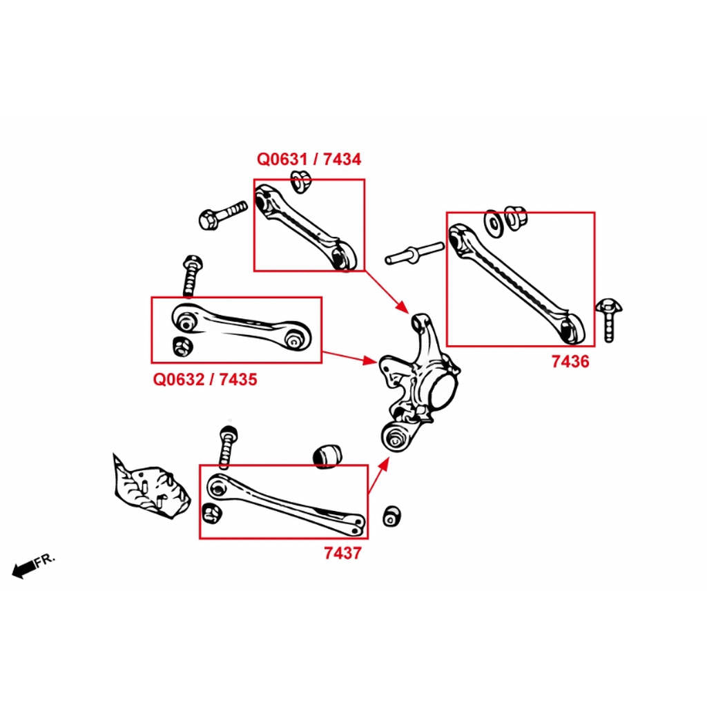 HARDRACE 7435 ADJ. CAMBER/TOE/CASTER ARM BMW BMW F30 3'S 12 Photo-3