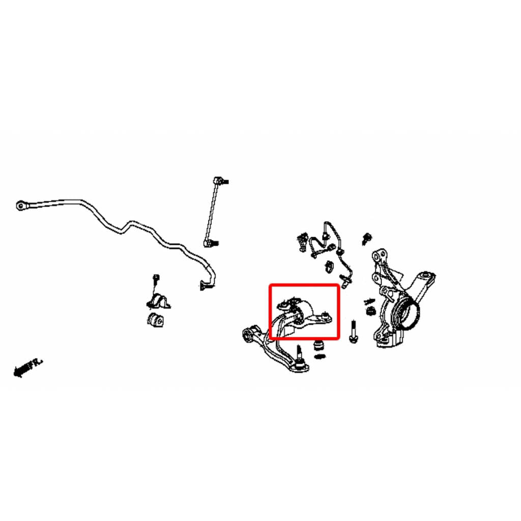 HARDRACE 7861 HARDEN RUBBER BUSHING HONDA STREAM 07- Photo-2