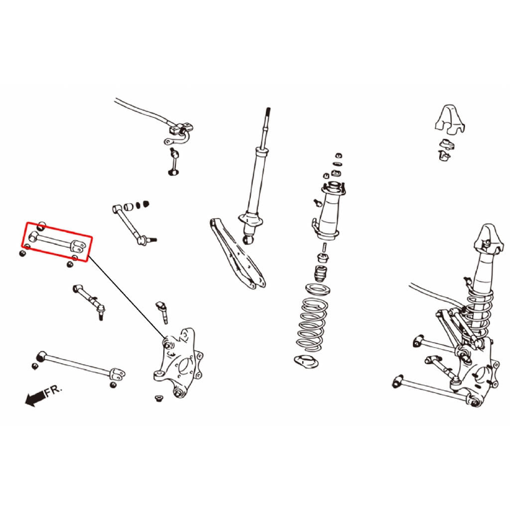 HARDRACE 6715 ADJ. CAMBER/TOE/CASTER ARM LEXUS IS350 06- Photo-1