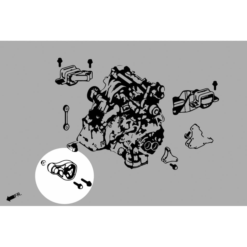 HARDRACE 7927 HARDEN ENGINE MOUNT MERCEDES-Benz SMART 05 Photo-5