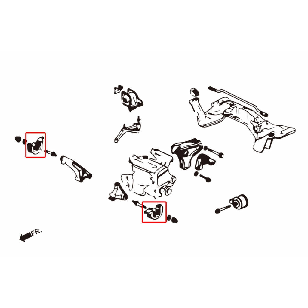 HARDRACE 5827-B HARDEN ENGINE MOUNT HONDA CIVIC 92-00 Photo-1