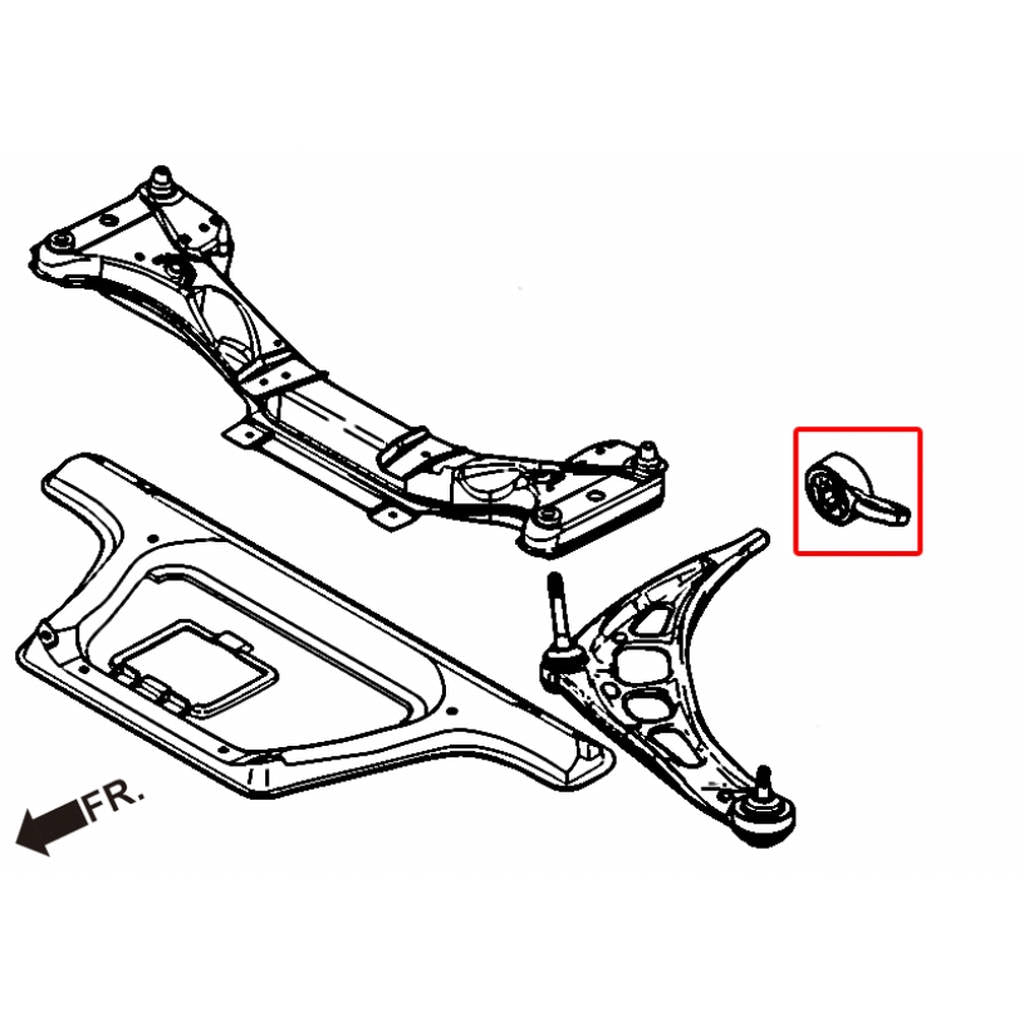 HARDRACE 7561 HARDEN RUBBER BUSHING BMW BMW E46 3'S Photo-1