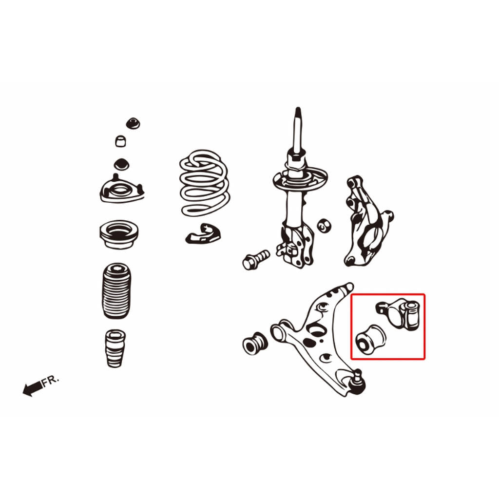 HARDRACE 8719 HARDEN RUBBER BUSHING MAZDA MAZDA 3 14- Photo-5